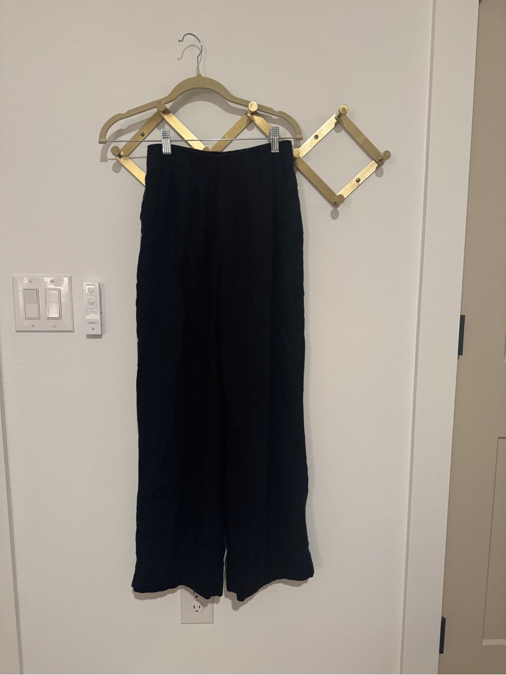 Abercrombie & Fitch Black Wide Leg Pants